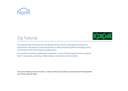 Preview thumbnail of the first page of the Zip Tutorial PDF document showing its main title and layout.